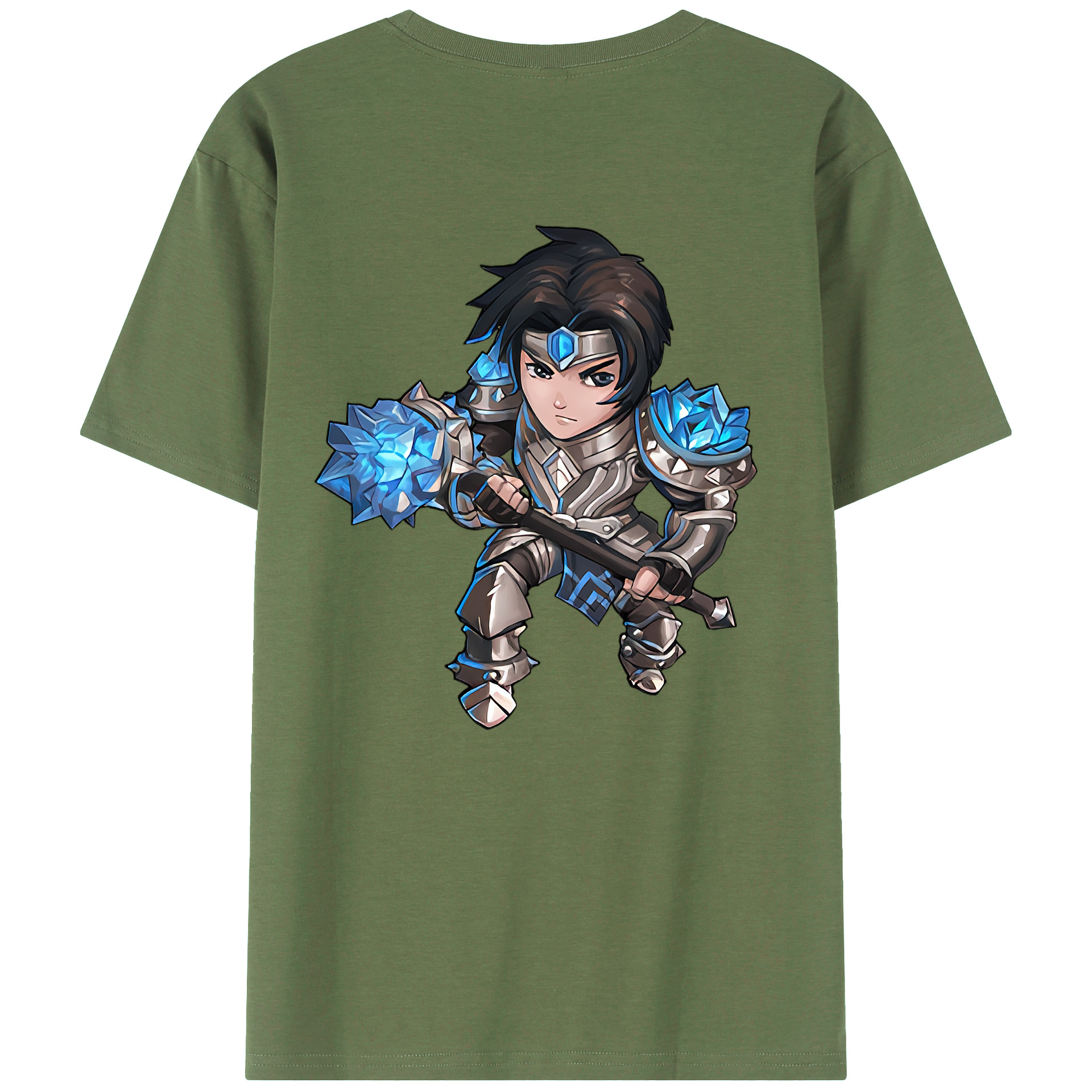 （画像用） リーグ・オブ・レジェンド League of Legends LOL 綿100％ メンズ半袖Tシャツ（バックプリント） 通気性
